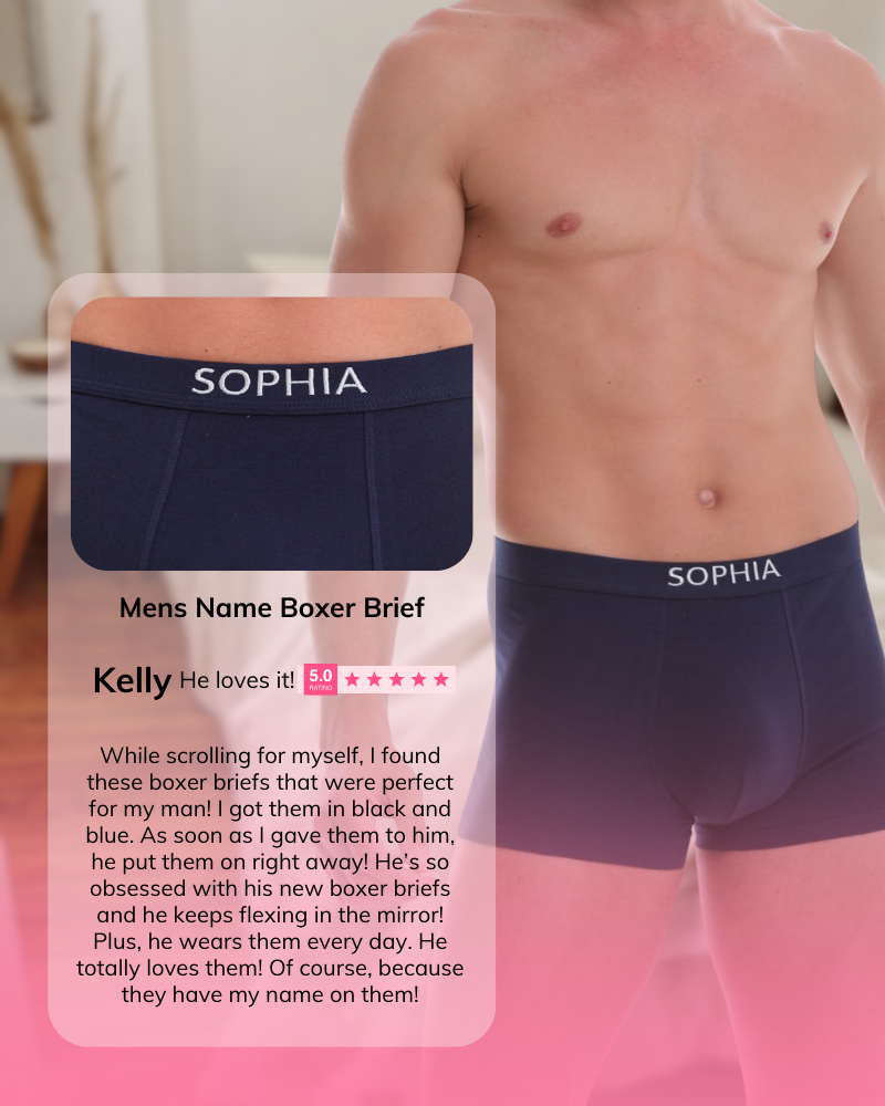 Mens Name Boxer Brief