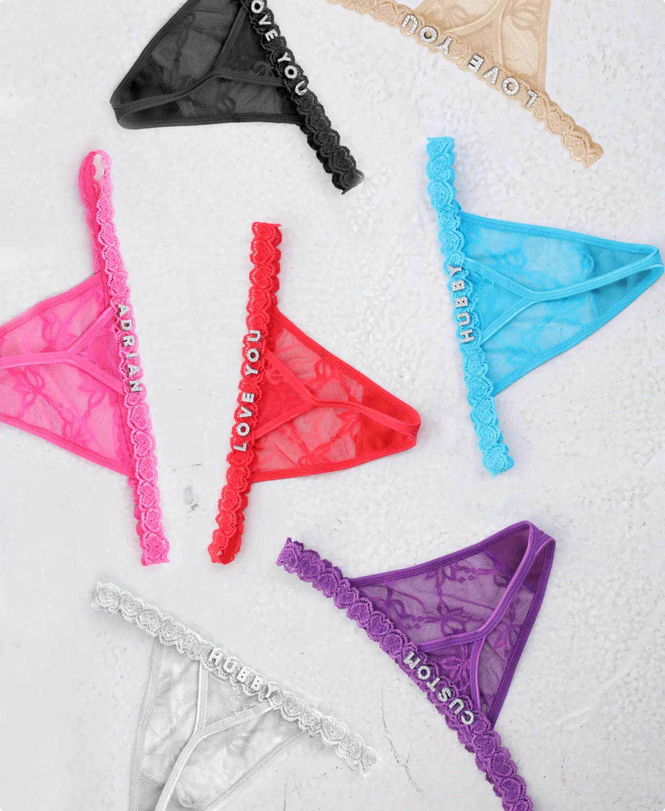 The matching lingerie set